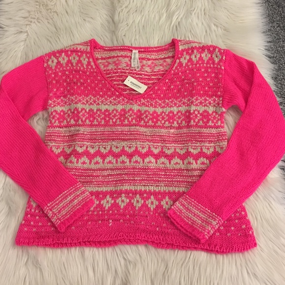 NWT | Aeropostale | sweater | pink & white - Picture 2 of 14